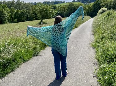 Häkelanleitung Dreieckstuch "Sommerloch"