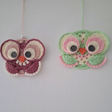 Eule häkeln - Deko oder Traumfänger - Häkelanleitung PDF