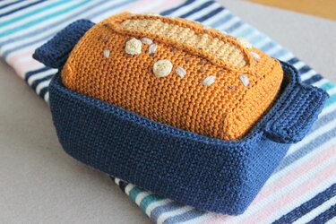 Häkelanleitung "Kleines Brot in Kastenform"