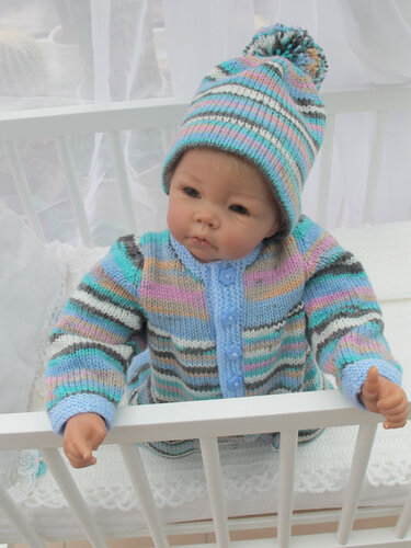 Strickanleitung Babyset Till Gr. 56 3-teilig