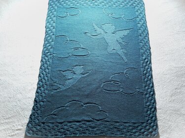 Strickanleitung Babydecke "Himmelsboten"