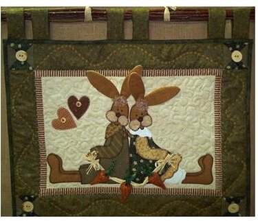 Wandquilt Honey und Bunny - Nähen