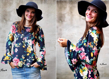 Trude - Bluse für Damen Gr. 32-46 Schnittmuster - Nähen