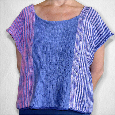 Quergestrickt Oversize-Shirt "Bullerbü" - Stricken