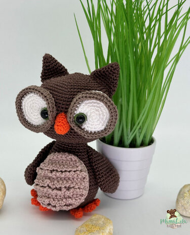 Kuschel Eule, mini - Häkelanleitung