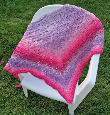 Häkellanleitung für das kuschelige Zopftuch "Celtic Winter" - Häkeln