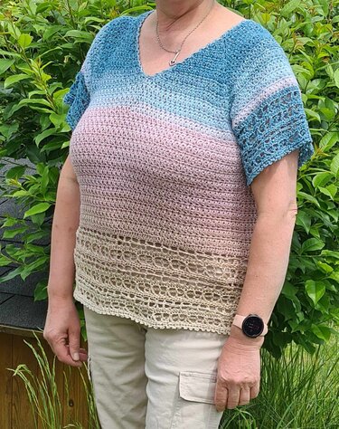 Häkelanleitung: Tunika Frühlingserwachen