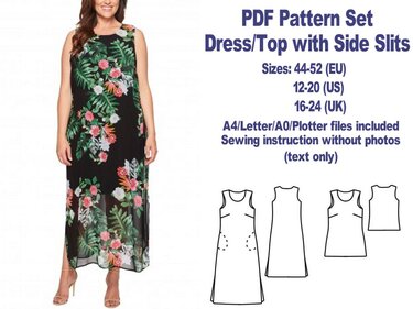 Free Dress Pattern Maxi Dress Pattern Free PDF Dress Pattern Top Pattern