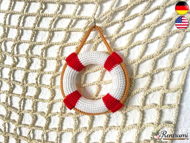 Pattern Fishing Net And Lifebelt - Crochet