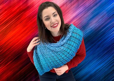 Häkelanleitung Tuch "DELFINA"