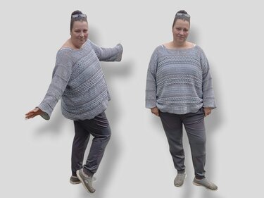 Häkelanleitung Pulli - Pullover "Herzdame" Alle Größen