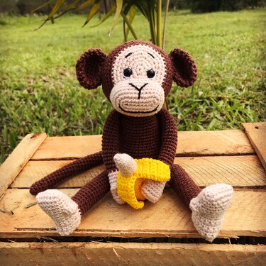 Häkelanleitung für Affe Tony (PDF)