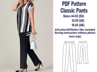 Free Pants Pattern Free Sewing Patterns PDF Sewing Patterns Pants Patterns