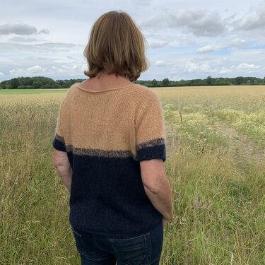 Strickanleitung Kurzarmpulli Annelie Größe 36 – 46 - Bild 3