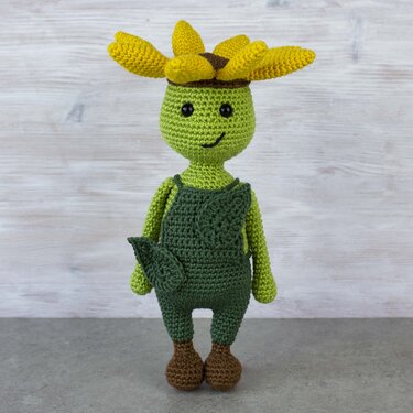 Sommer-Wummel Sonnenblume - Häkelanleitung von CaroKunterbunt