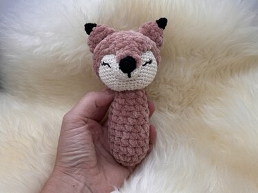 Crochet Pattern "Freddy the Fox" - Babyrattle