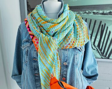 Strickanleitung | Küstentuch : Wellenschlag