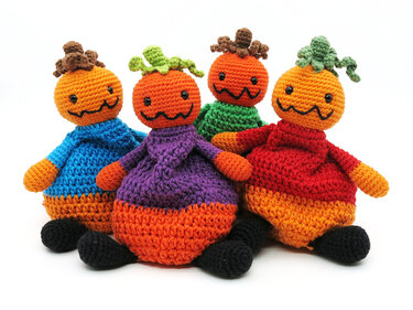 Zugbeutel - Kürbis - Häkelanleitung