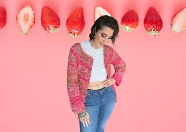 Häkelanleitung Jacke "STRAWBERRY"