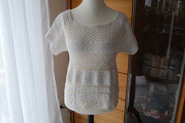 Sommer- Pulli im Mustermix - Häkeln