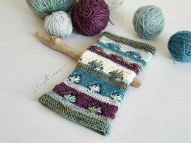 Wrist Warmers "Happy Scrappy", Knitting Pattern, Size S - L