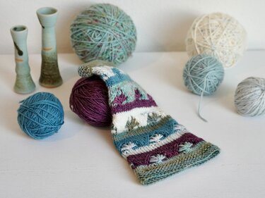 Wrist Warmers "Happy Scrappy", Knitting Pattern, Size S - L