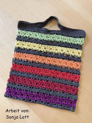 Häkelanleitung Tasche "Fangnetz" - 4 Größen