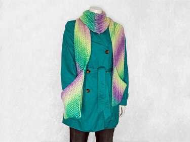 Crochet Pattern Pocket Scarf / Shawl with Pockets Collomano