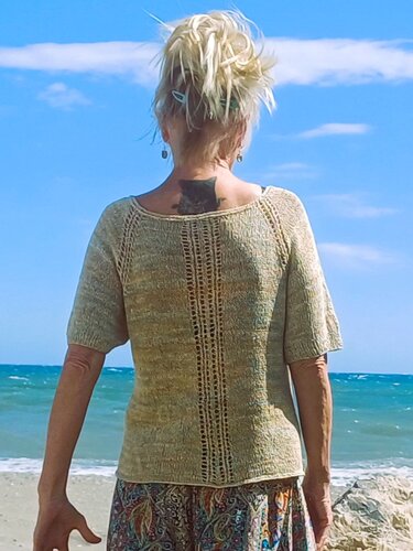 Oberteil "Lucia", Sommer-Shirt RVO stricken, alle Größen - Bild 2