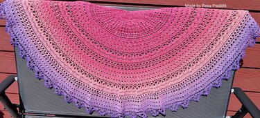 Häkelanleitung halbrundes Tuch "Grace"