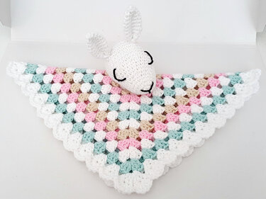 Schnuffeltuch "Lama" - Häkelanleitung