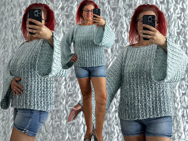 Häkelanleitung 1 Bobbel Pullover Smilla