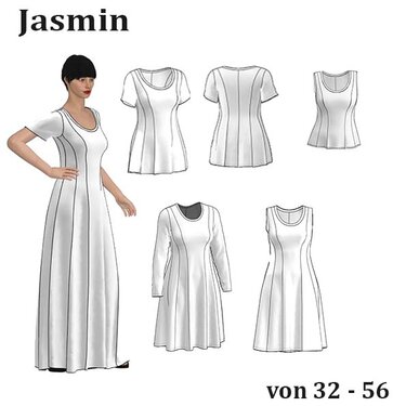 Bahnenkleid Jasmin von 32 - 56 - Bild 12