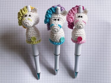 Häkelanleitung Stifte Einhorn