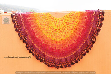 Pattern Tinerfe's Summer Shawl - Crochet
