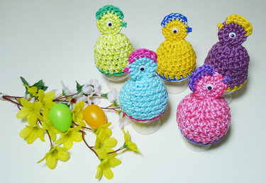 Häkelanleitung Eierwärmer, Ostern, Häkeln für Ostern
