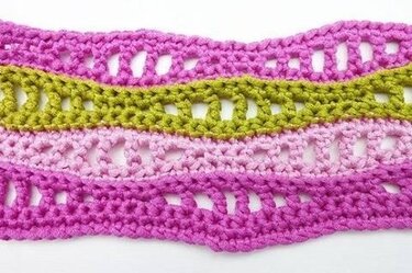 Häkelanleitung * Häkelmuster "Ajour mit Wellen"