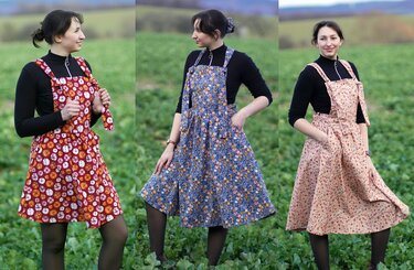 Latzrock Latzkleid - nähen Gr. 34-52