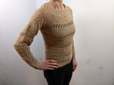 Strickanleitung Lochmuster Pullover