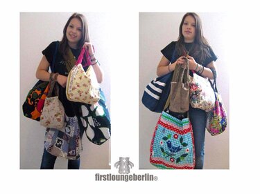 Pia Wende-Tasche Shopper in 5 Größen XS-XL Nähanleitung mit Schnittmuster handmade with Love by - Bild 3