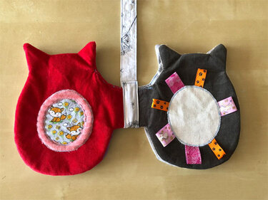 Touch Book Flower, Owl and Tractor - Sewing