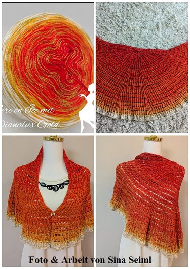 Halbrundtuch „Daylight“ - Häkeln