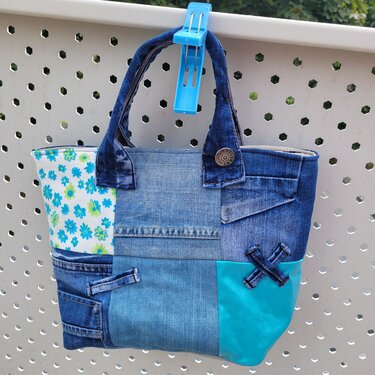 Jeans Upcycling-Tasche - Nähen