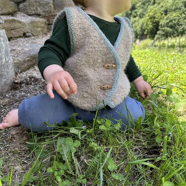 Knitting Pattern| Vest TONI Mini | Size 50/56 - 98/104 - Image 3