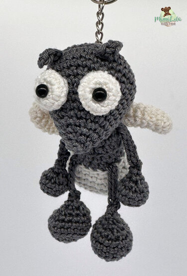 Glühwürmchen Schlenkertier, Taschenbaumler - Häkelanleitung