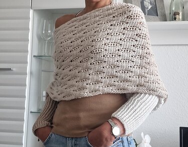 Häkelanleitung für den Ärmelschal "Wrap me" - Häkeln