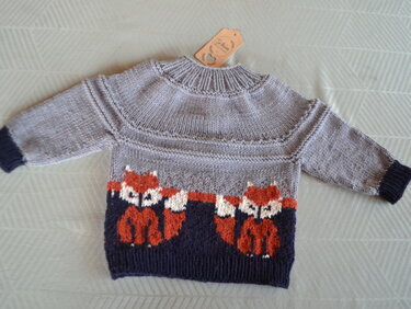 Baby Pullover FOXY * Strickanleitung * 3 Größen
