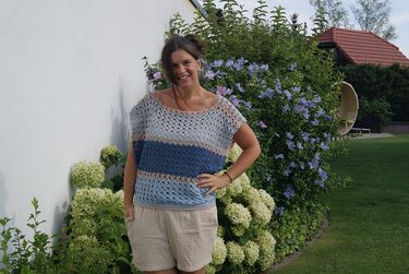 Wickelshirt EASY-WRAP (Universalgröße - leicht anzupassen) - Häkeln