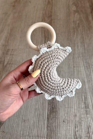 Boho Moon Rattle - Crochet Pattern English & German