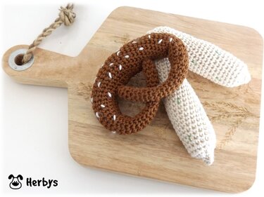 Häkelanleitung "Brezel & Weißwurst"